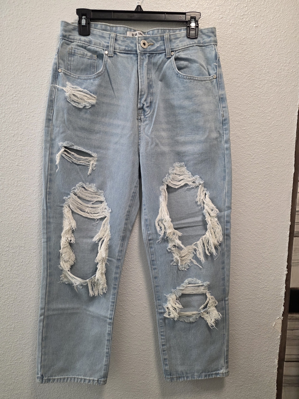 Women’s Light Blue Distressed Ripped Jeans